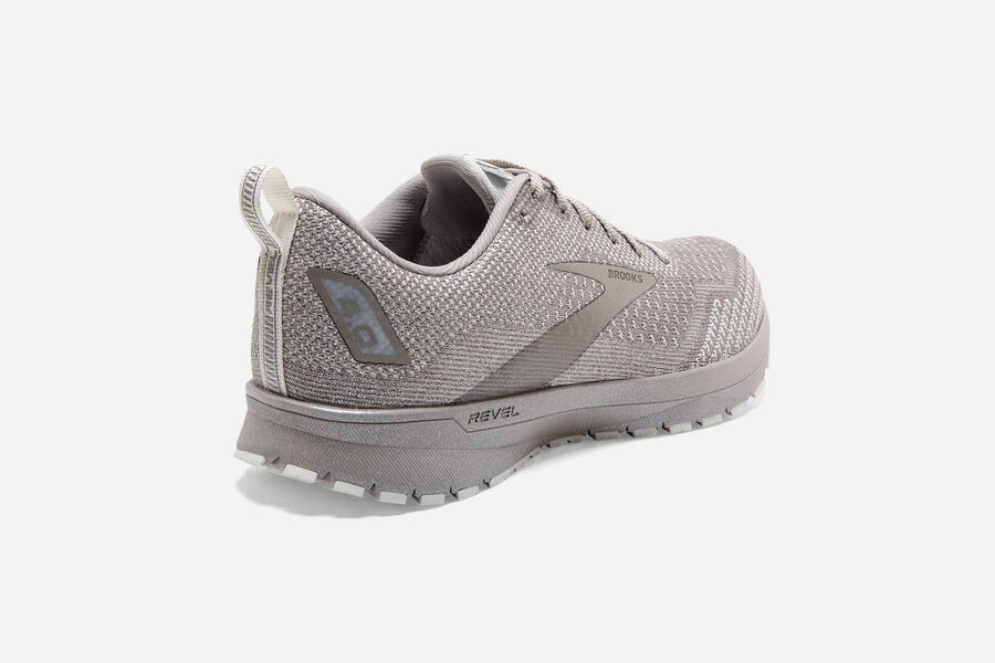 Brooks Israel Revel 4 Road Running Shoes Womens - White/Silver - HPE-317849